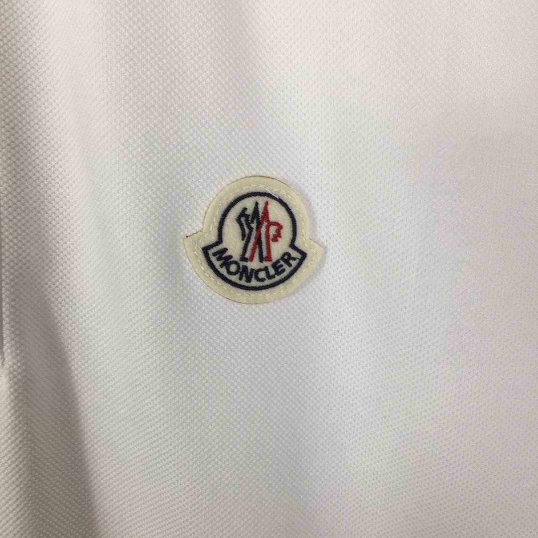 Moncler Logo Cotton Polo Shirt - DesignerGu