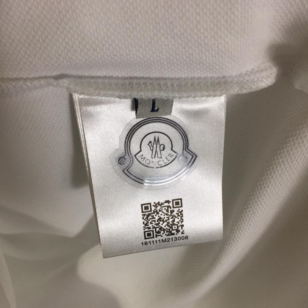 Moncler Logo Cotton Polo Shirt - DesignerGu