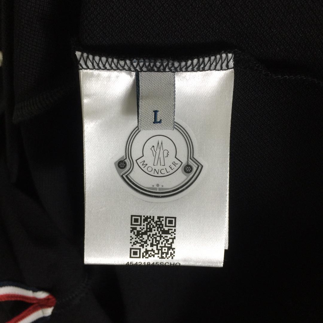 Moncler Logo Cotton Polo Shirt - DesignerGu