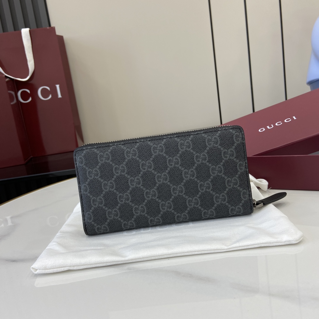 Gucci GG Emblem Around Wallet - DesignerGu