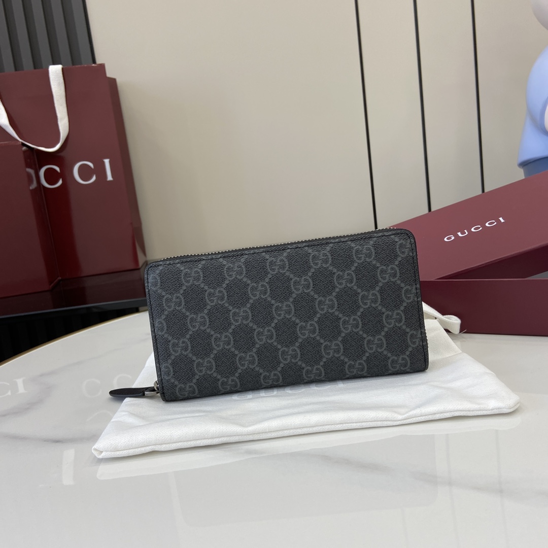 Gucci GG Emblem Around Wallet - DesignerGu