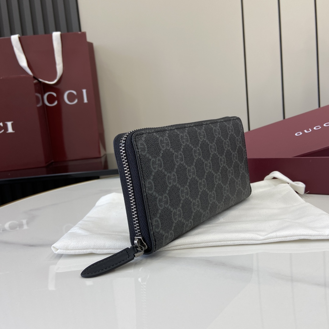 Gucci GG Emblem Around Wallet - DesignerGu