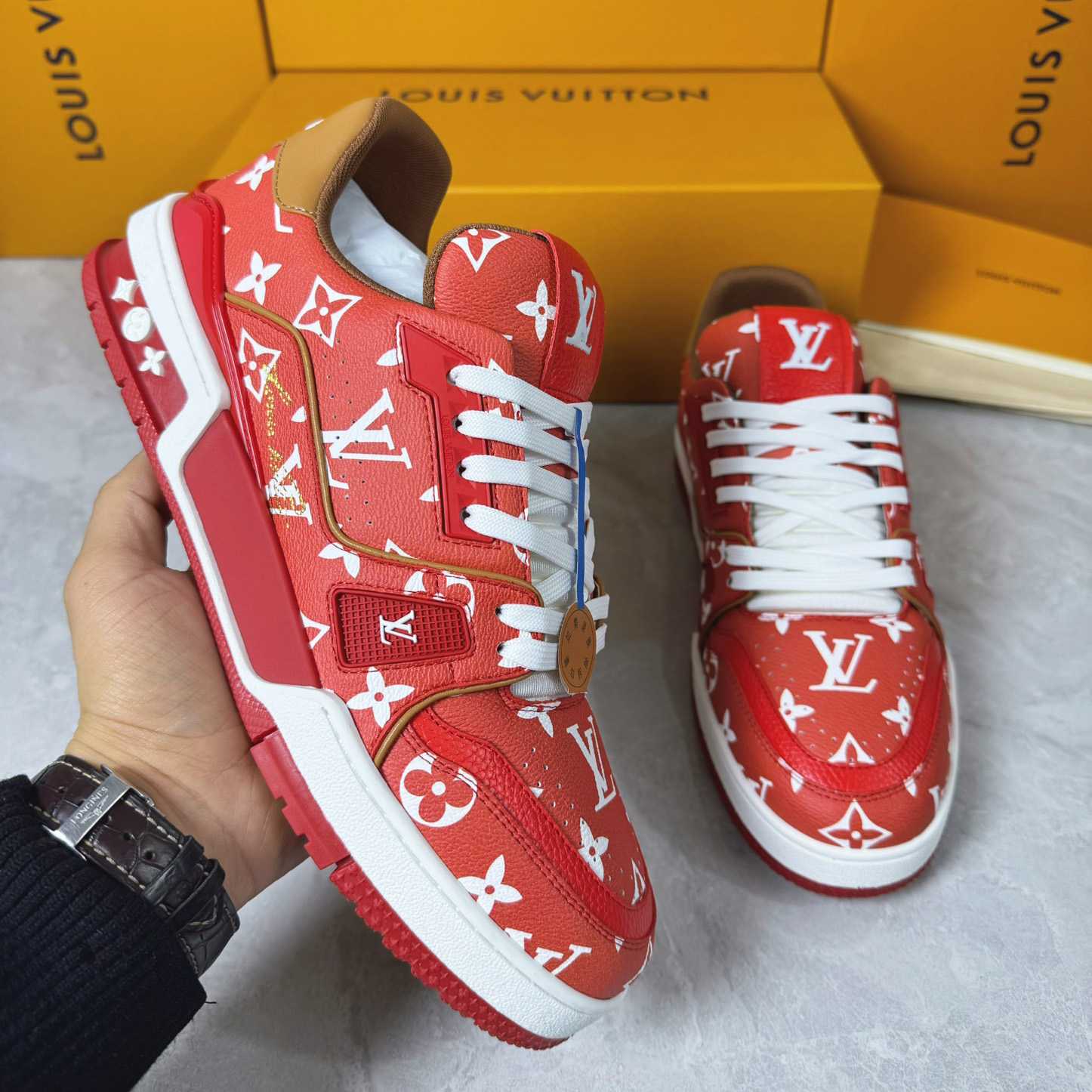 Louis Vuitton LV Trainer Sneaker  1AHAMY - DesignerGu