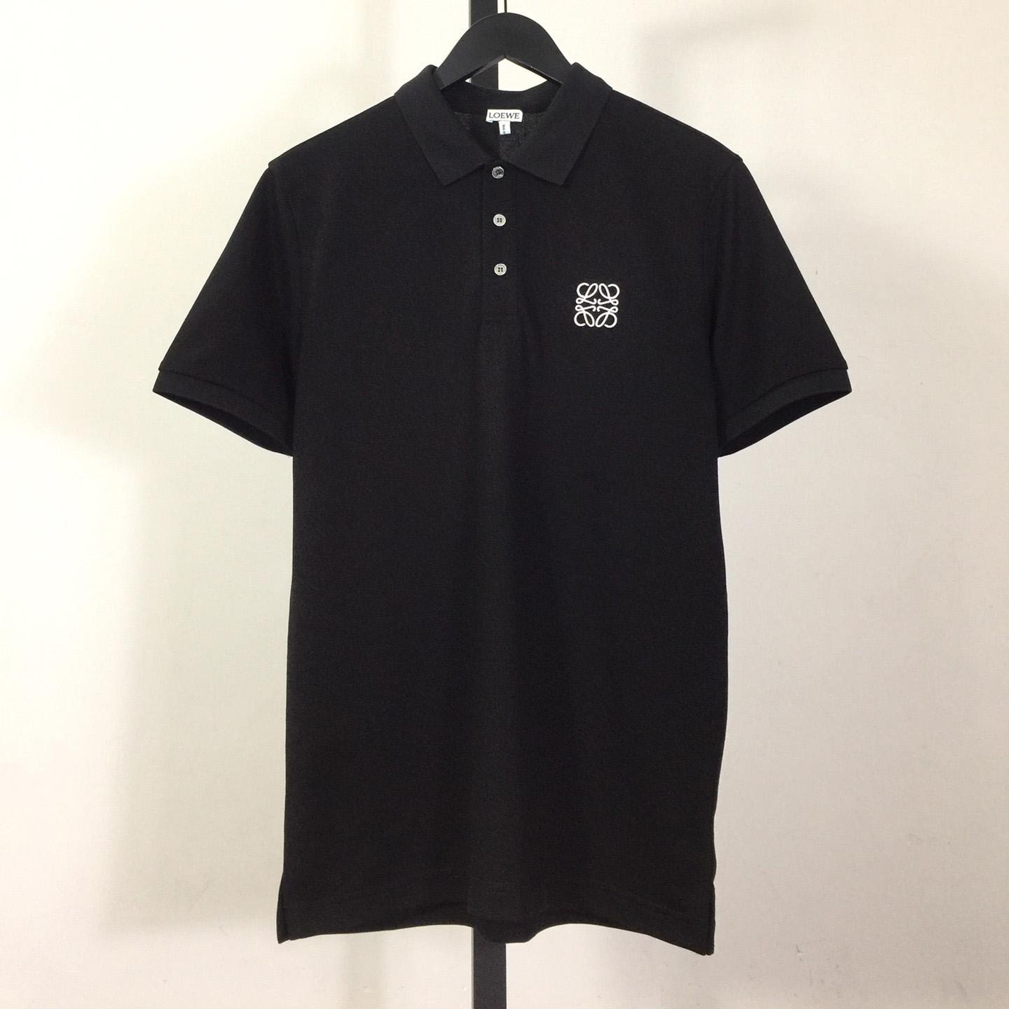 Loewe Logo Cotton Polo Shirt - DesignerGu