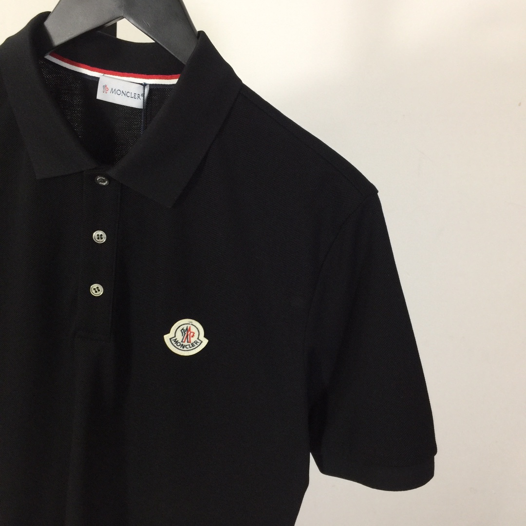 Moncler Logo Cotton Polo Shirt - DesignerGu