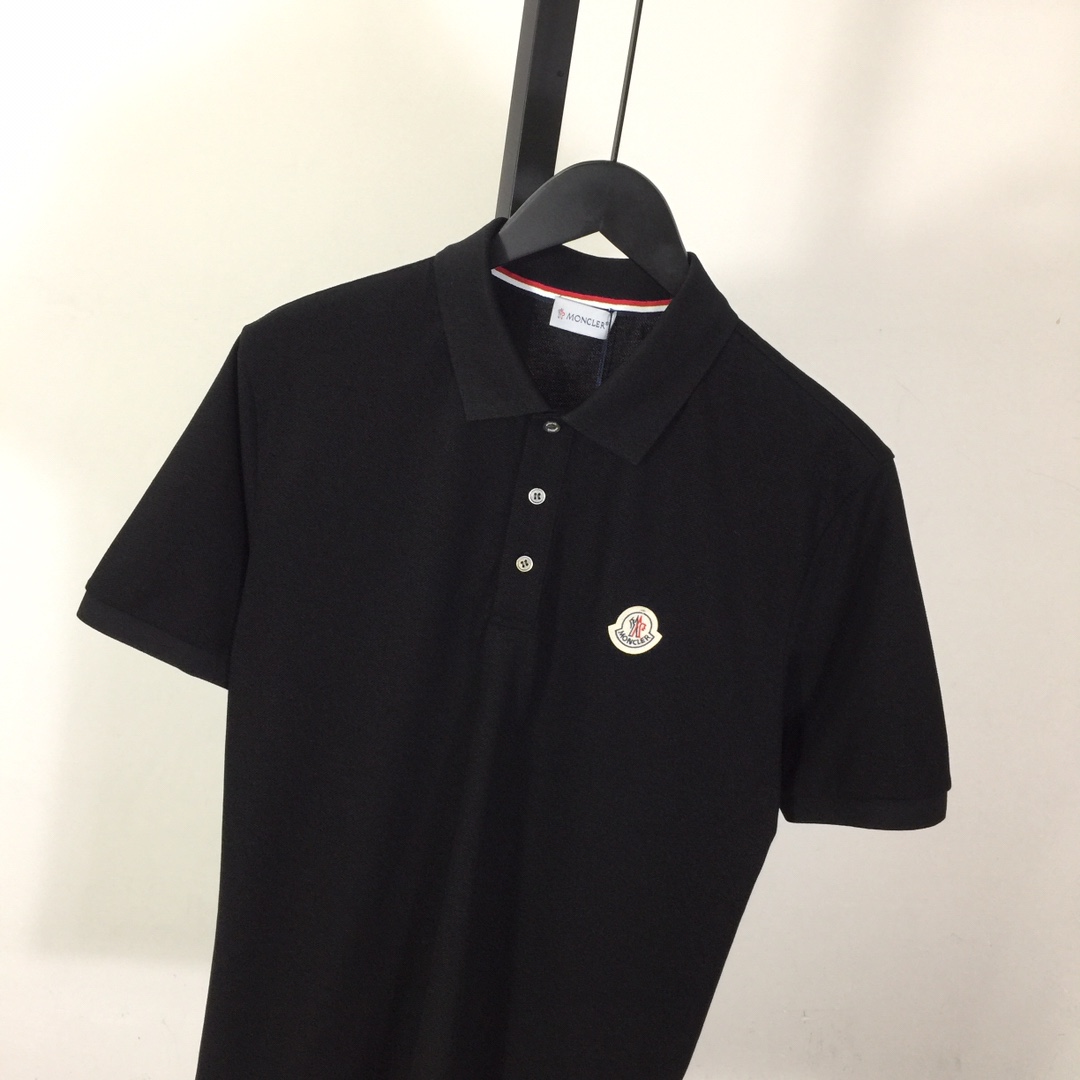 Moncler Logo Cotton Polo Shirt - DesignerGu