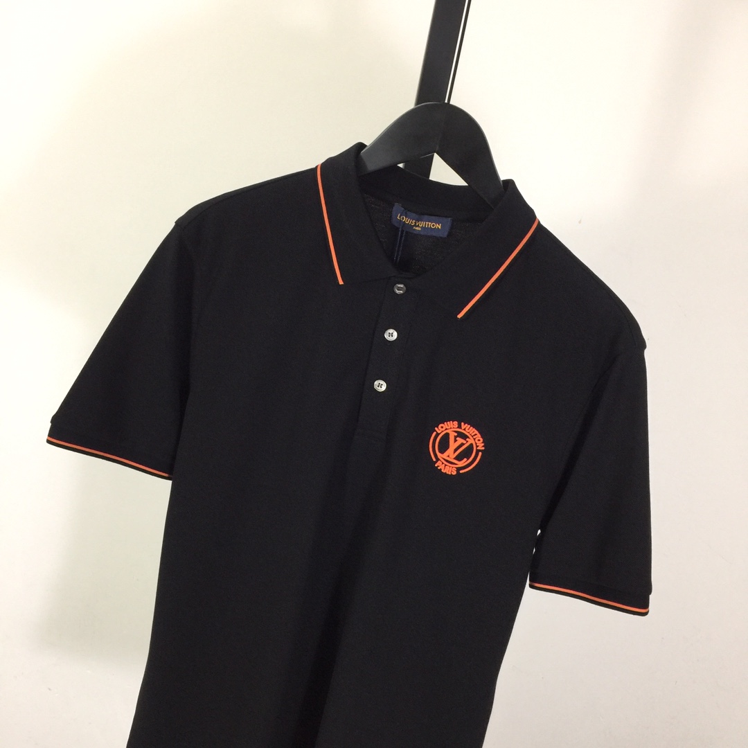 Louis Vuitton Short-Sleeved Cotton Polo Shirt    - DesignerGu