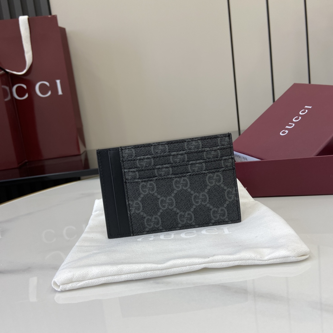 Gucci GG Emblem Card Case  - DesignerGu