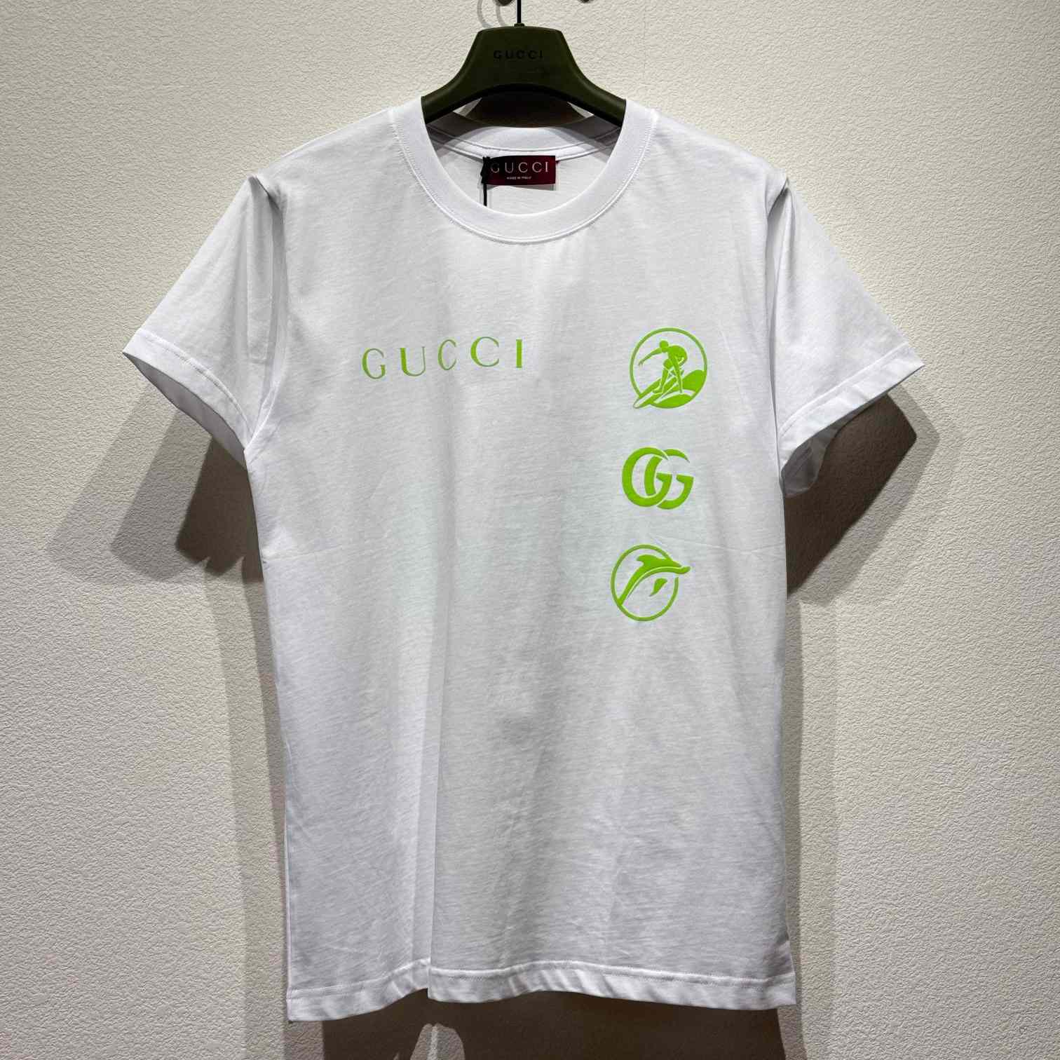 Gucci Printed Cotton Jersey T-shirt - DesignerGu