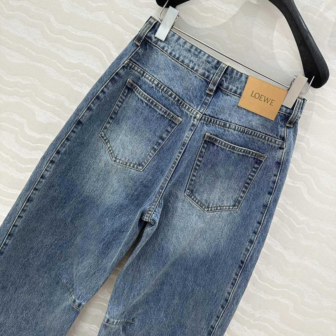 Loewe Anagram Barrel Jeans In Denim - DesignerGu