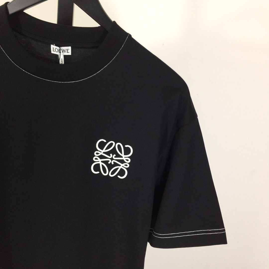 Loewe Logo Cotton T-shirt - DesignerGu