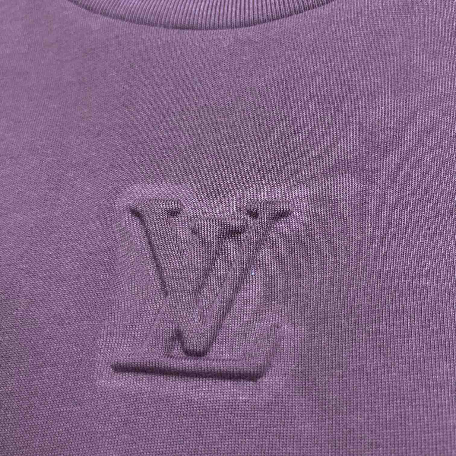 Louis Vuitton Logo Cotton T-Shirt    - DesignerGu