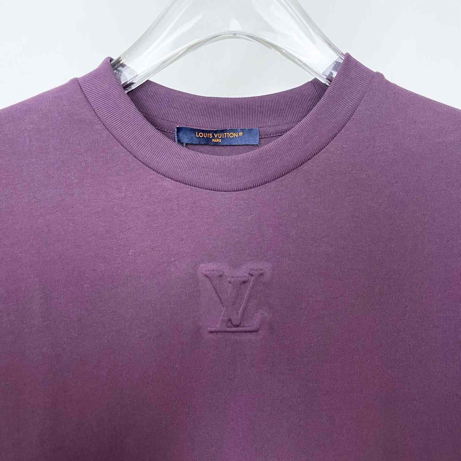 Louis Vuitton Logo Cotton T-Shirt    - DesignerGu