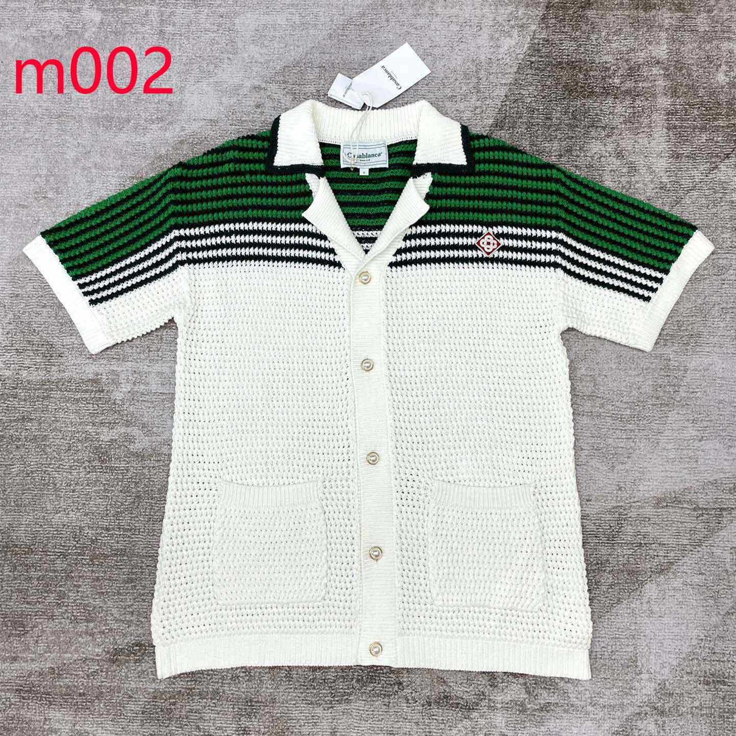 Casablanca Knit Polo Shirt   m002 - DesignerGu