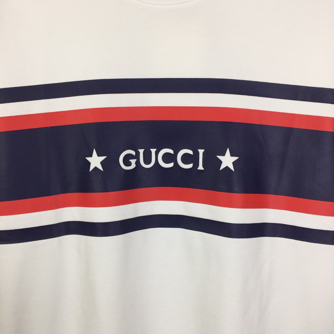 Gucci Cotton Jersey Printed T-shirt   - DesignerGu