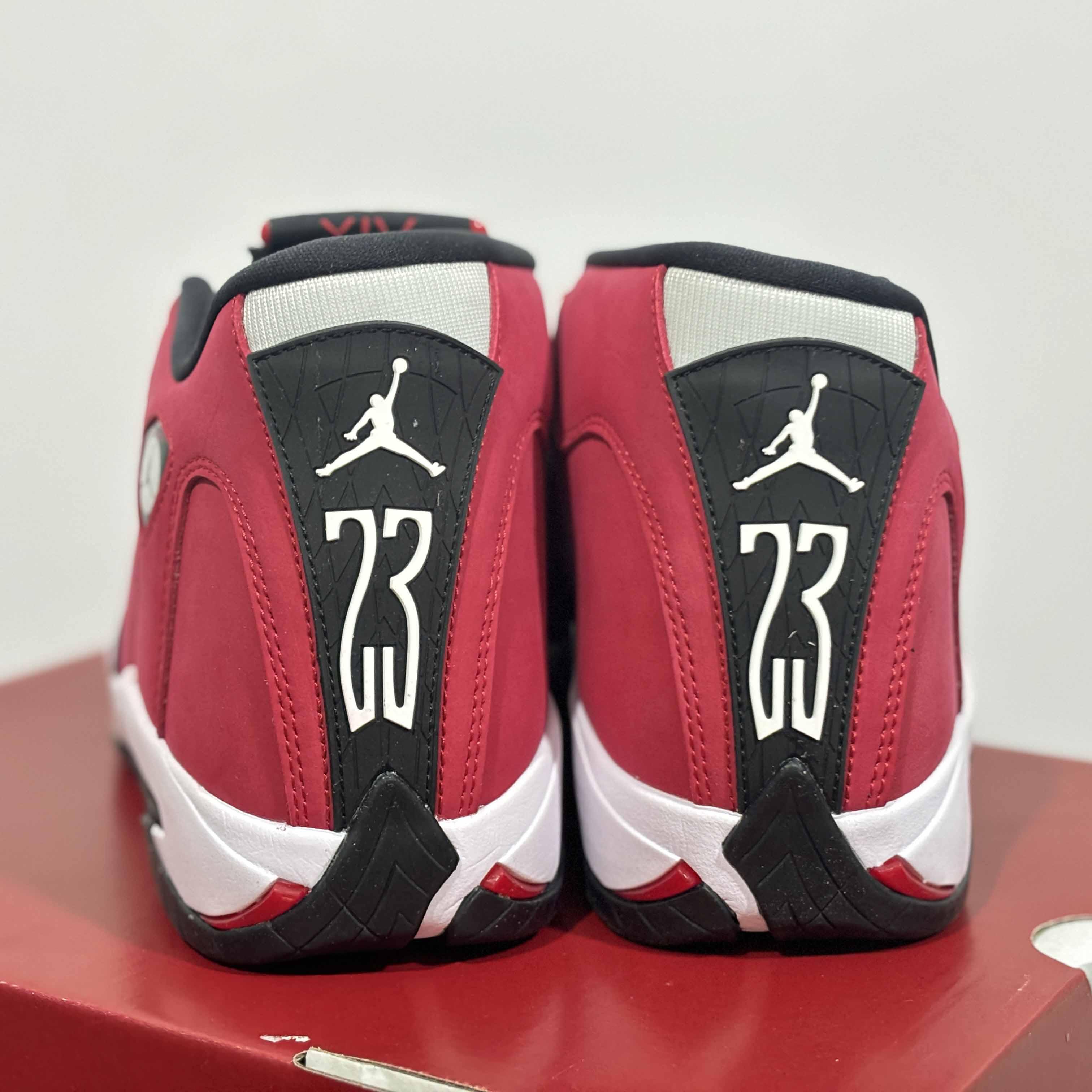 Air Jordan 14 Retro Gym Red Sneakers       487471-006 - DesignerGu