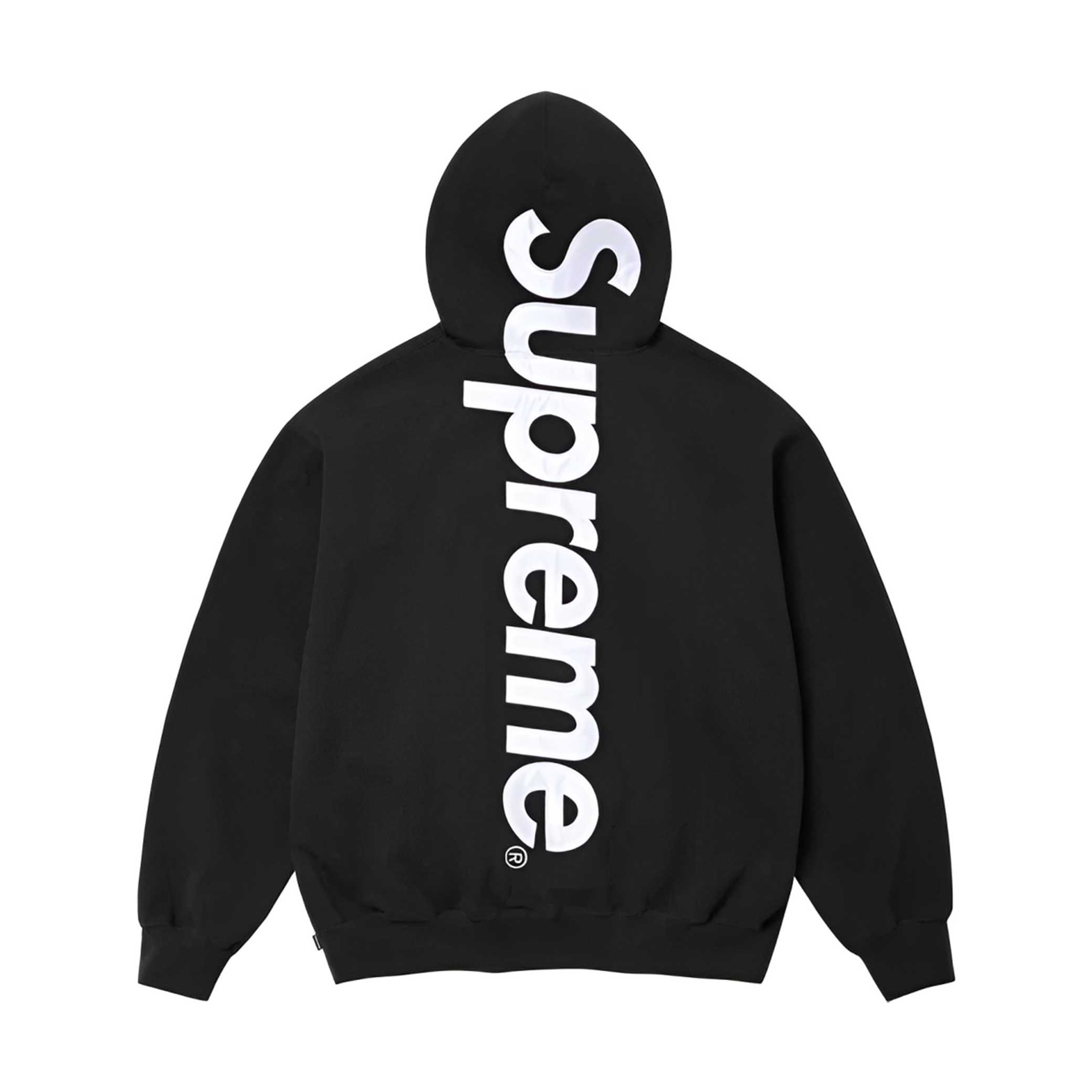 Supreme Satin Appliqué Hooded Sweatshirt - DesignerGu