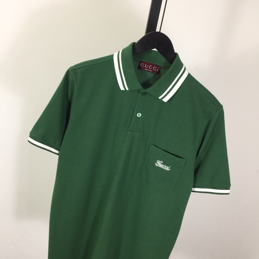 Gucci Cotton Piquet Polo Shirt - DesignerGu