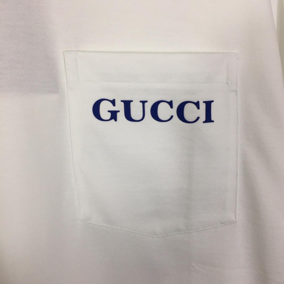 Gucci Cotton Jersey Printed T-shirt   - DesignerGu