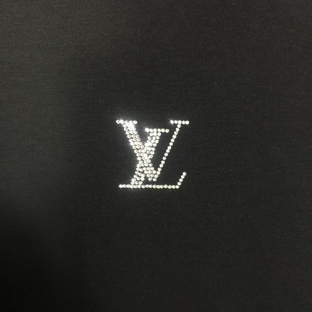 Louis Vuitton Cotton T-Shirt With Crystal - DesignerGu