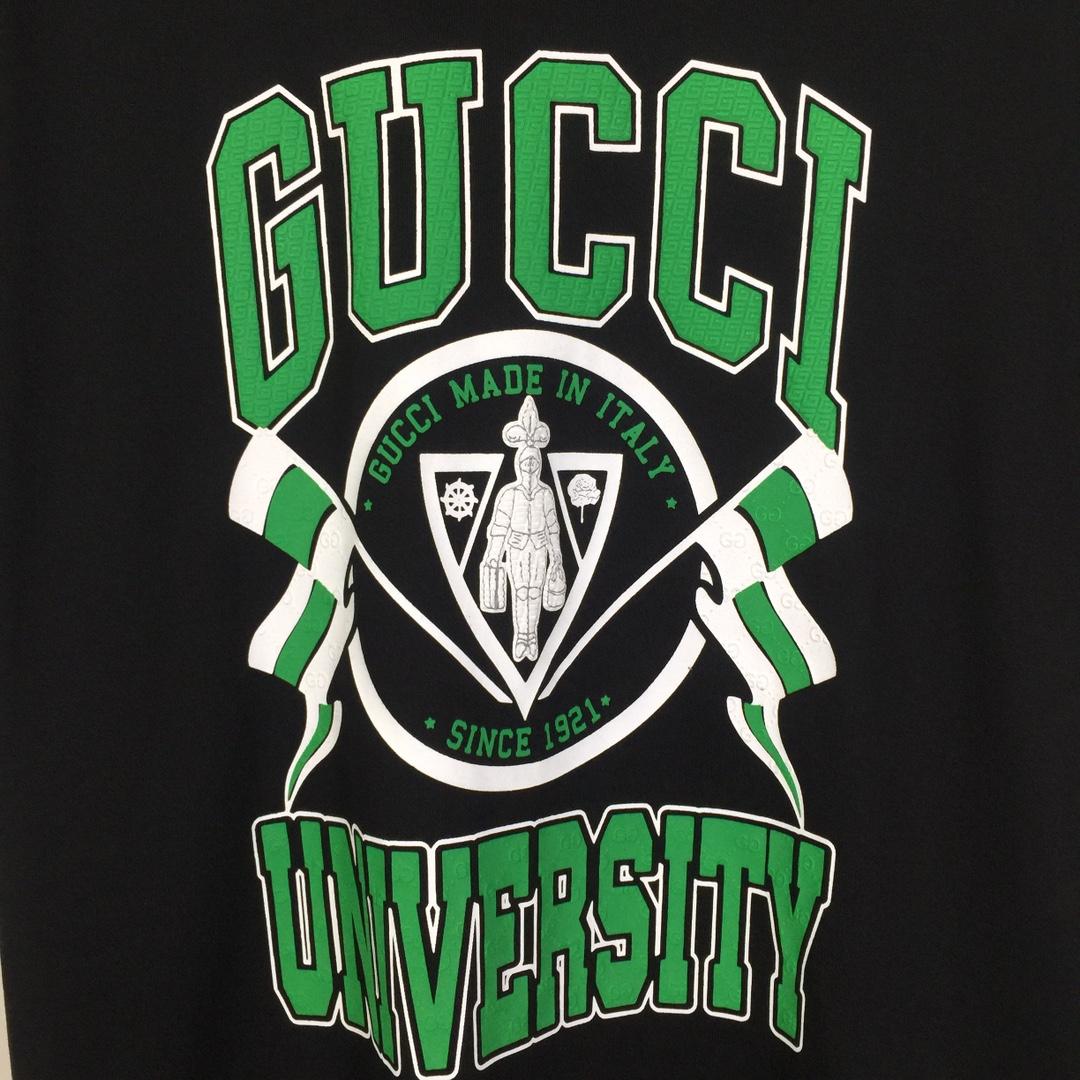 Gucci Cotton jersey printed T-shirt   - DesignerGu