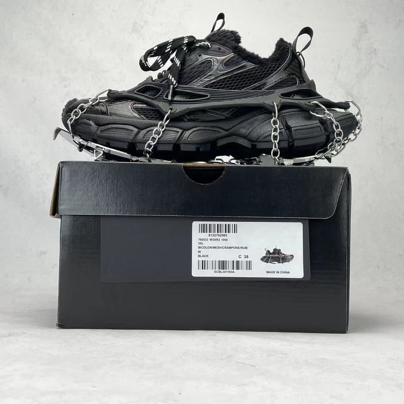 Balenciaga 3XL Ski Sneaker In Black  - DesignerGu