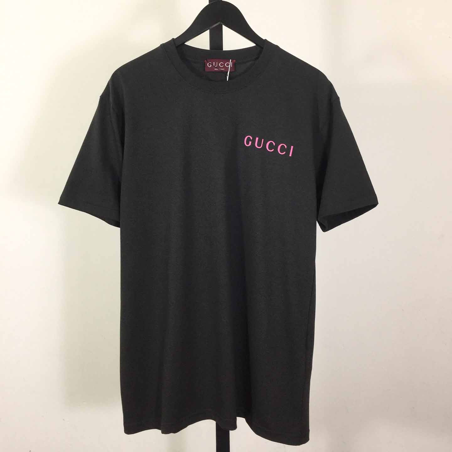 Gucci Printed Cotton Jersey T-shirt - DesignerGu