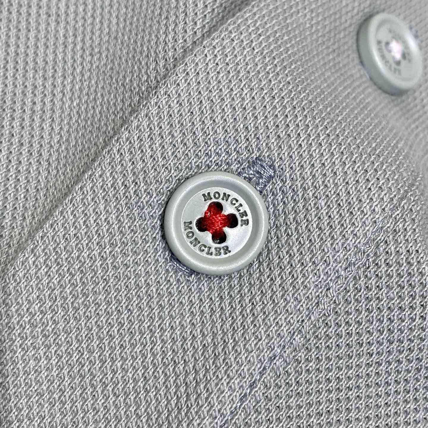 Moncler Logo Cotton Polo Shirt - DesignerGu