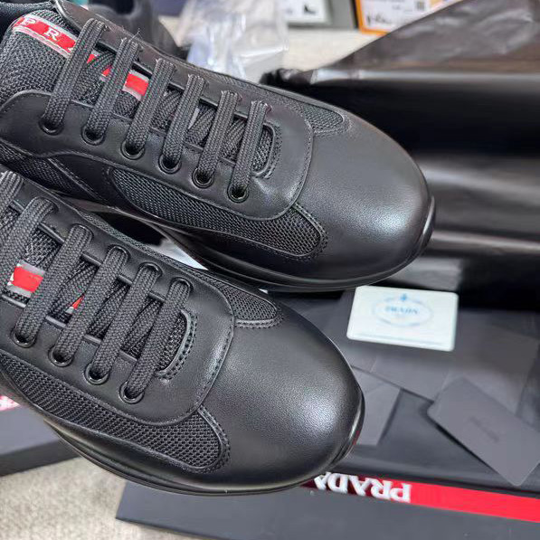 Prada America's Cup Soft Rubber And Bike Fabric Sneakers - DesignerGu