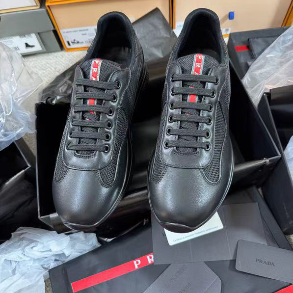 Prada America's Cup Soft Rubber And Bike Fabric Sneakers - DesignerGu