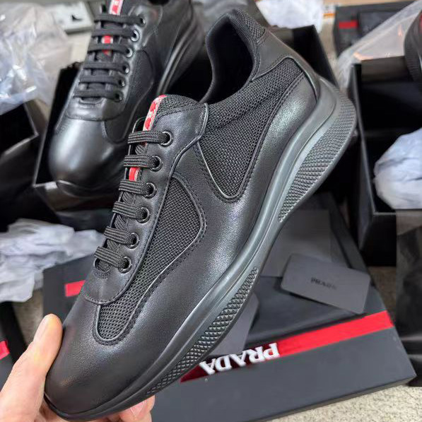 Prada America's Cup Soft Rubber And Bike Fabric Sneakers - DesignerGu