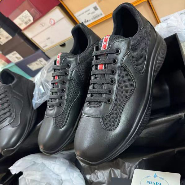 Prada America's Cup Soft Rubber And Bike Fabric Sneakers - DesignerGu