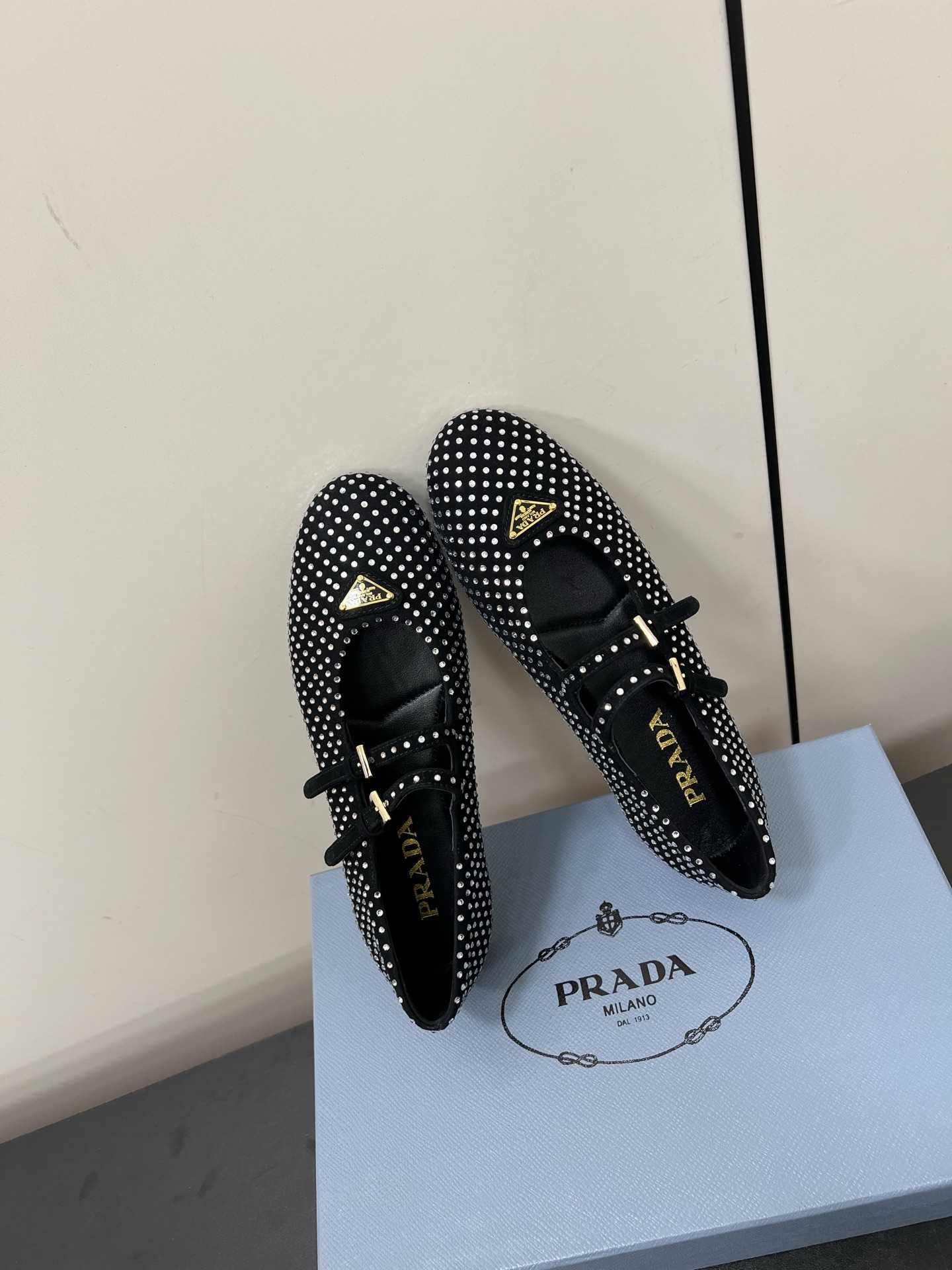 Prada Nappa Leather Ballerinas - DesignerGu