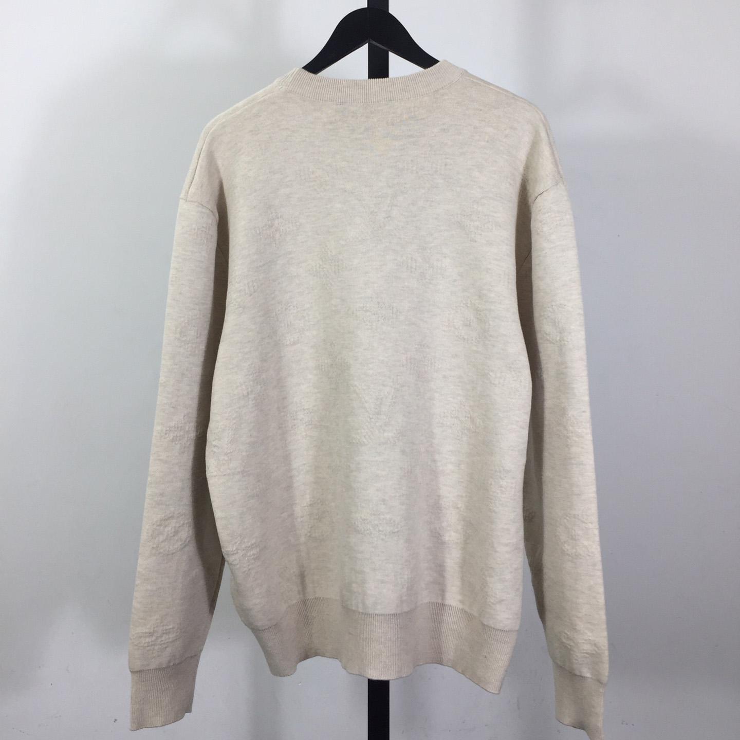 Louis Vuitton Monogram Embossed Crewneck - DesignerGu