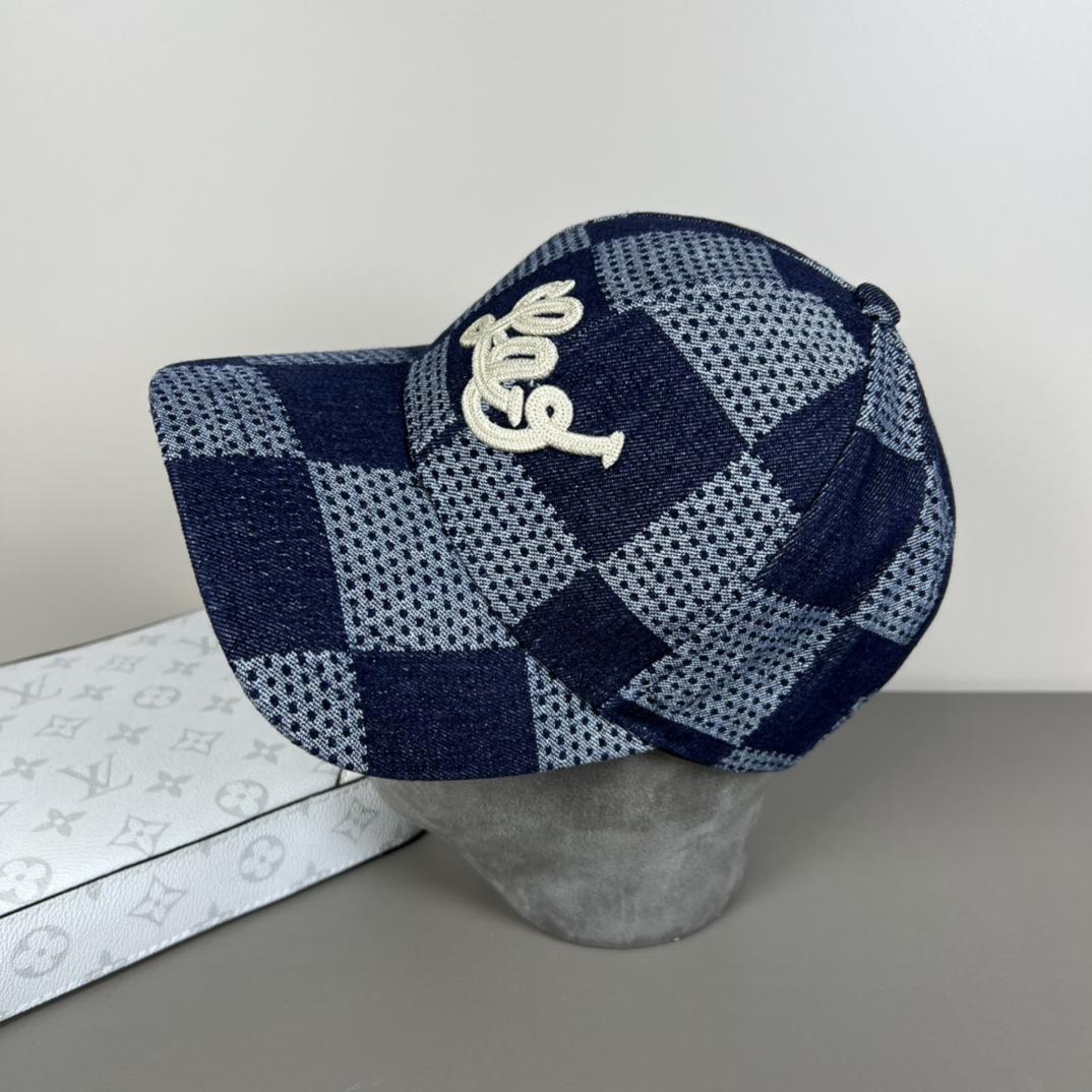 Louis Vuitton Damier 3D Denim Cap - DesignerGu