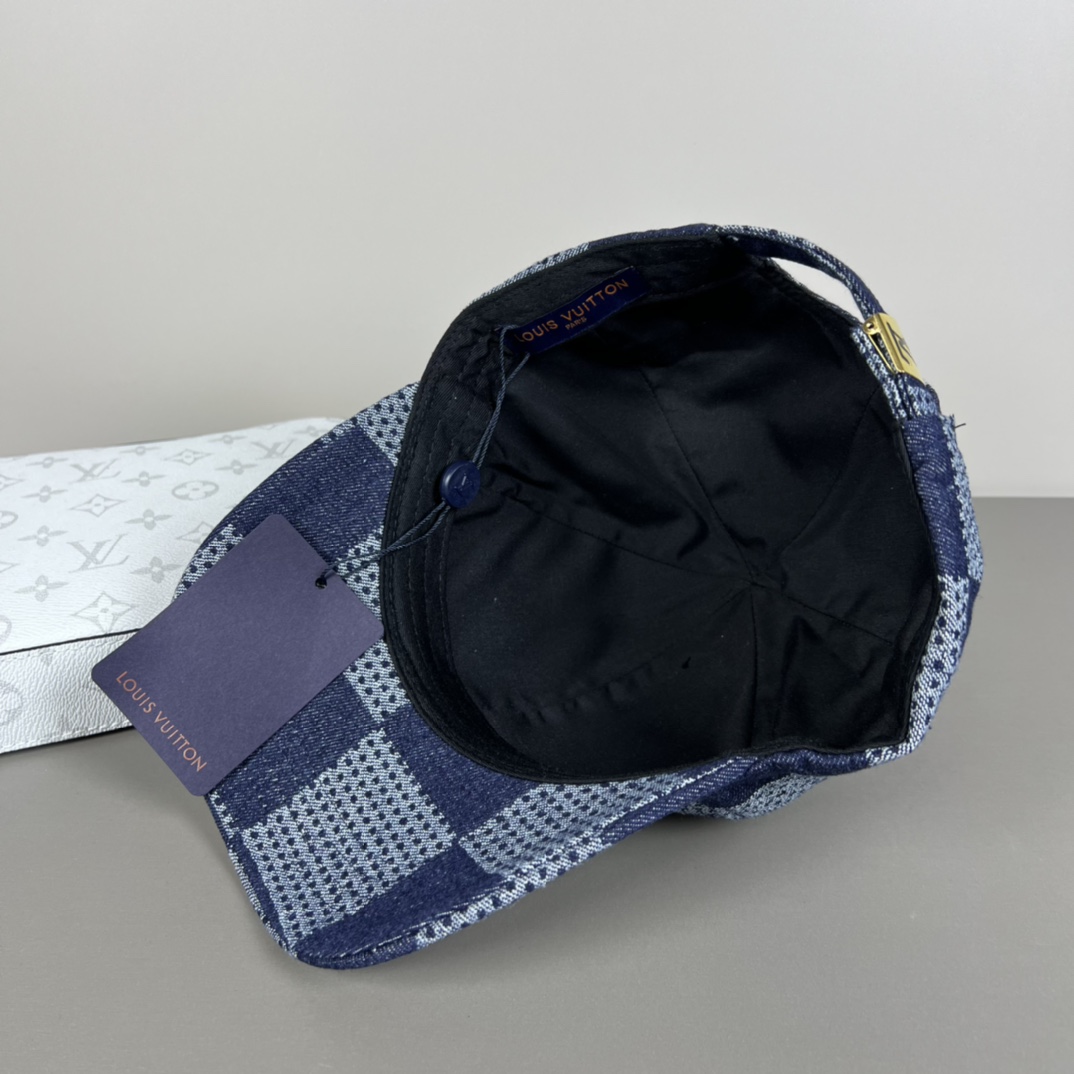 Louis Vuitton Damier 3D Denim Cap - DesignerGu