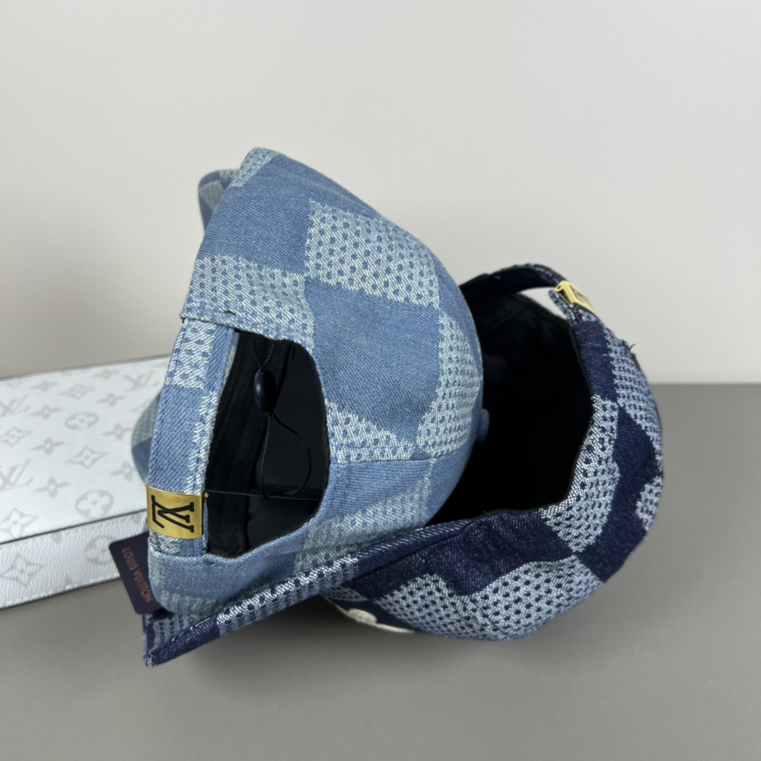 Louis Vuitton Damier 3D Denim Cap - DesignerGu