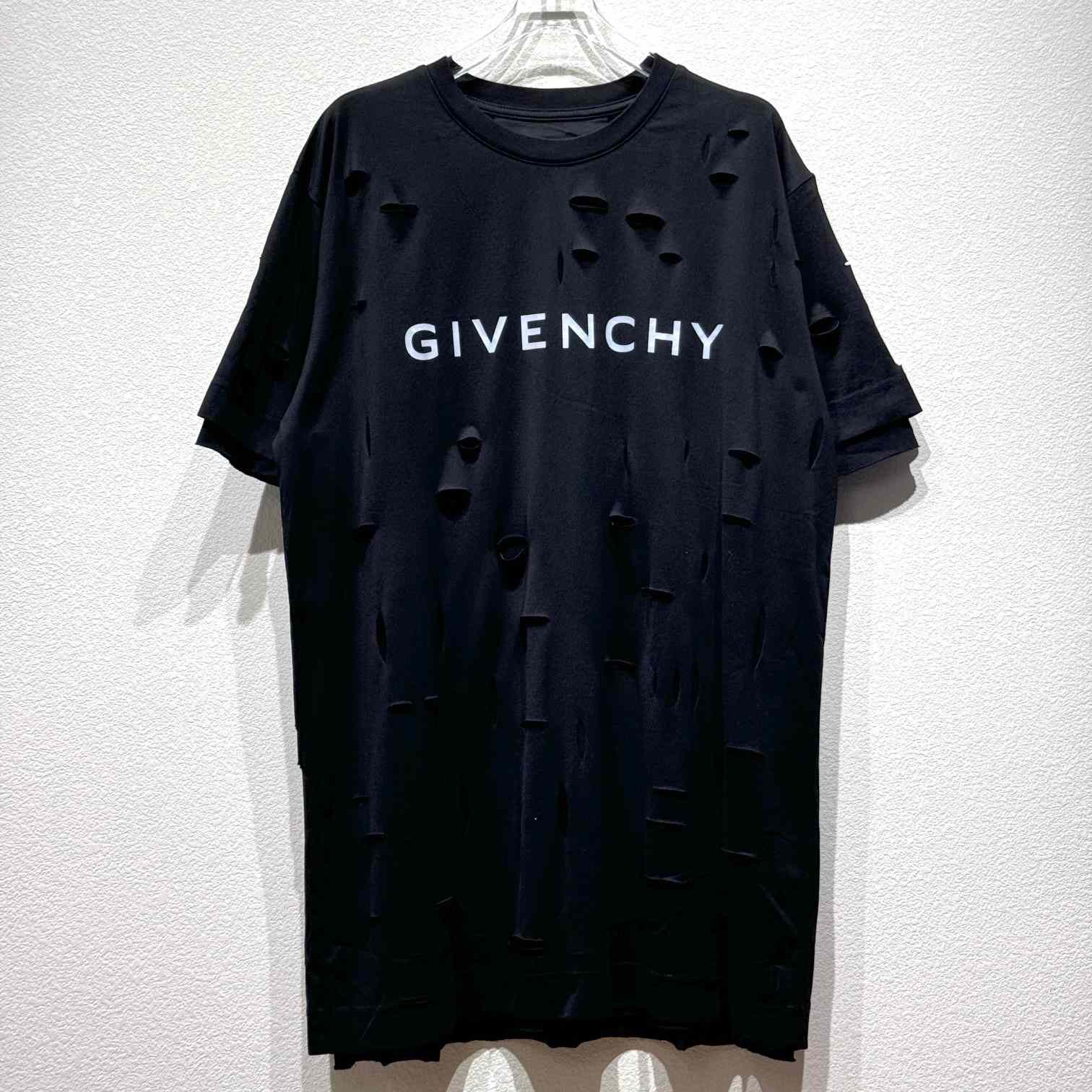 Givenchy Black Destroyed T-Shirt  - DesignerGu