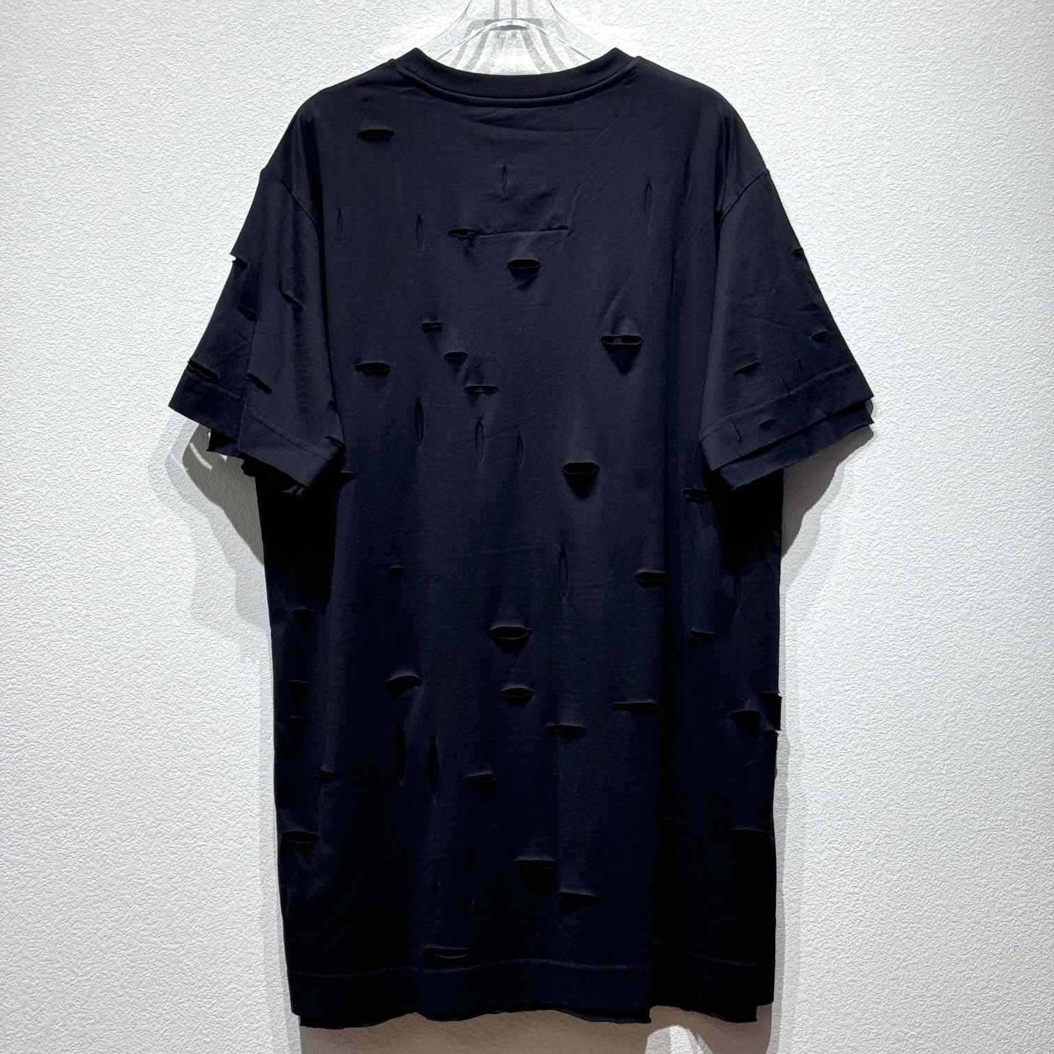 Givenchy Black Destroyed T-Shirt  - DesignerGu