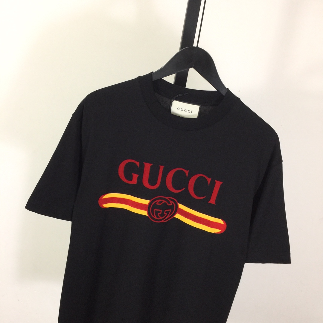 Gucci Printed Cotton Jersey T-shirt - DesignerGu