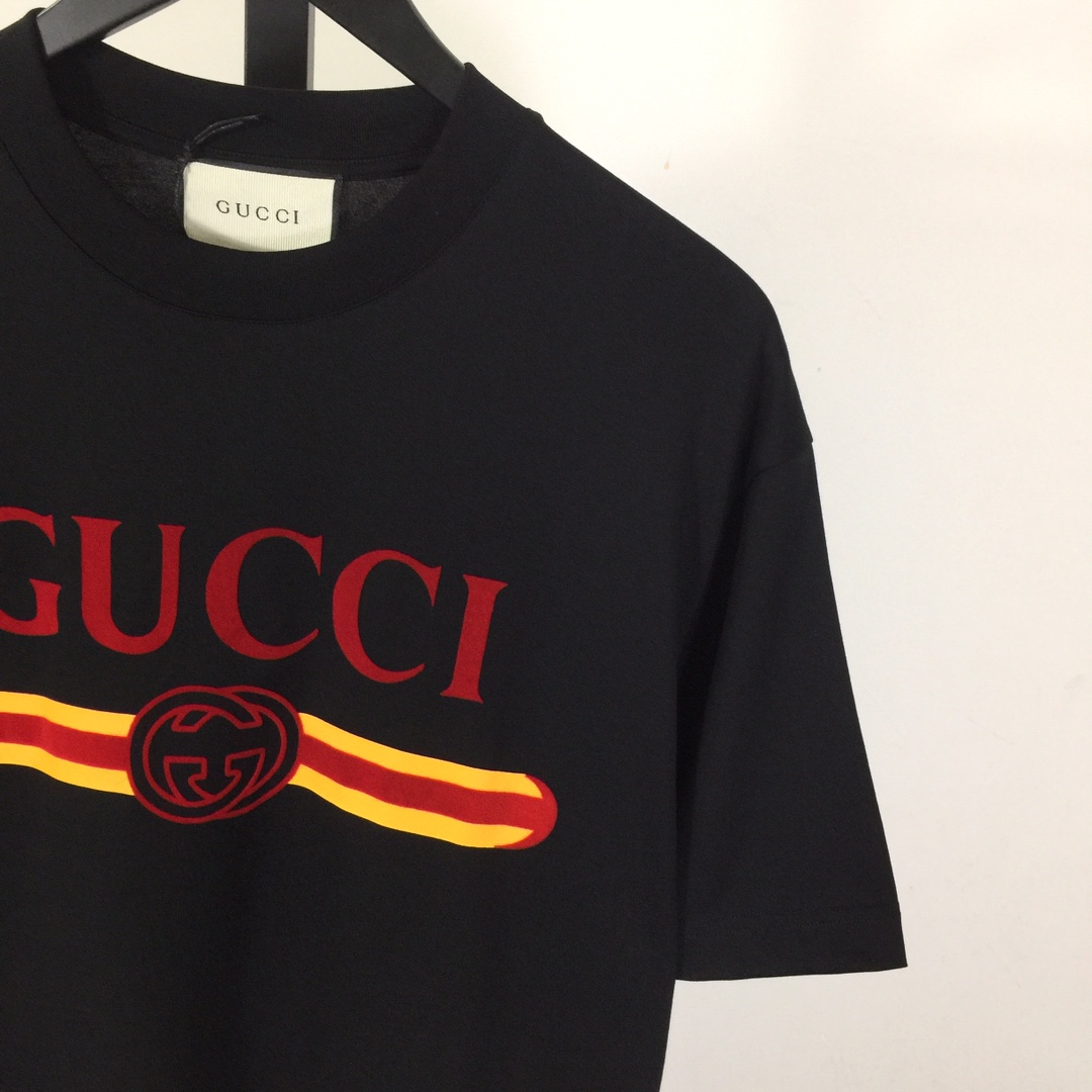 Gucci Printed Cotton Jersey T-shirt - DesignerGu