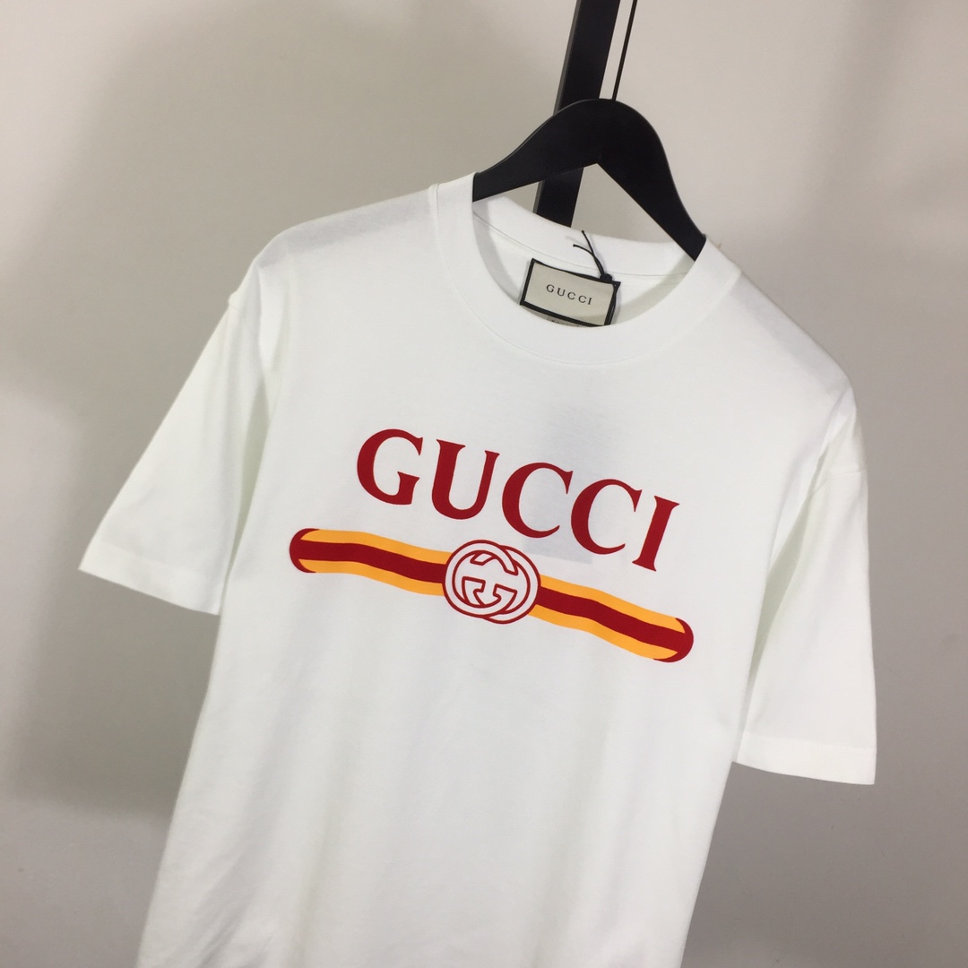 Gucci Printed Cotton Jersey T-shirt - DesignerGu