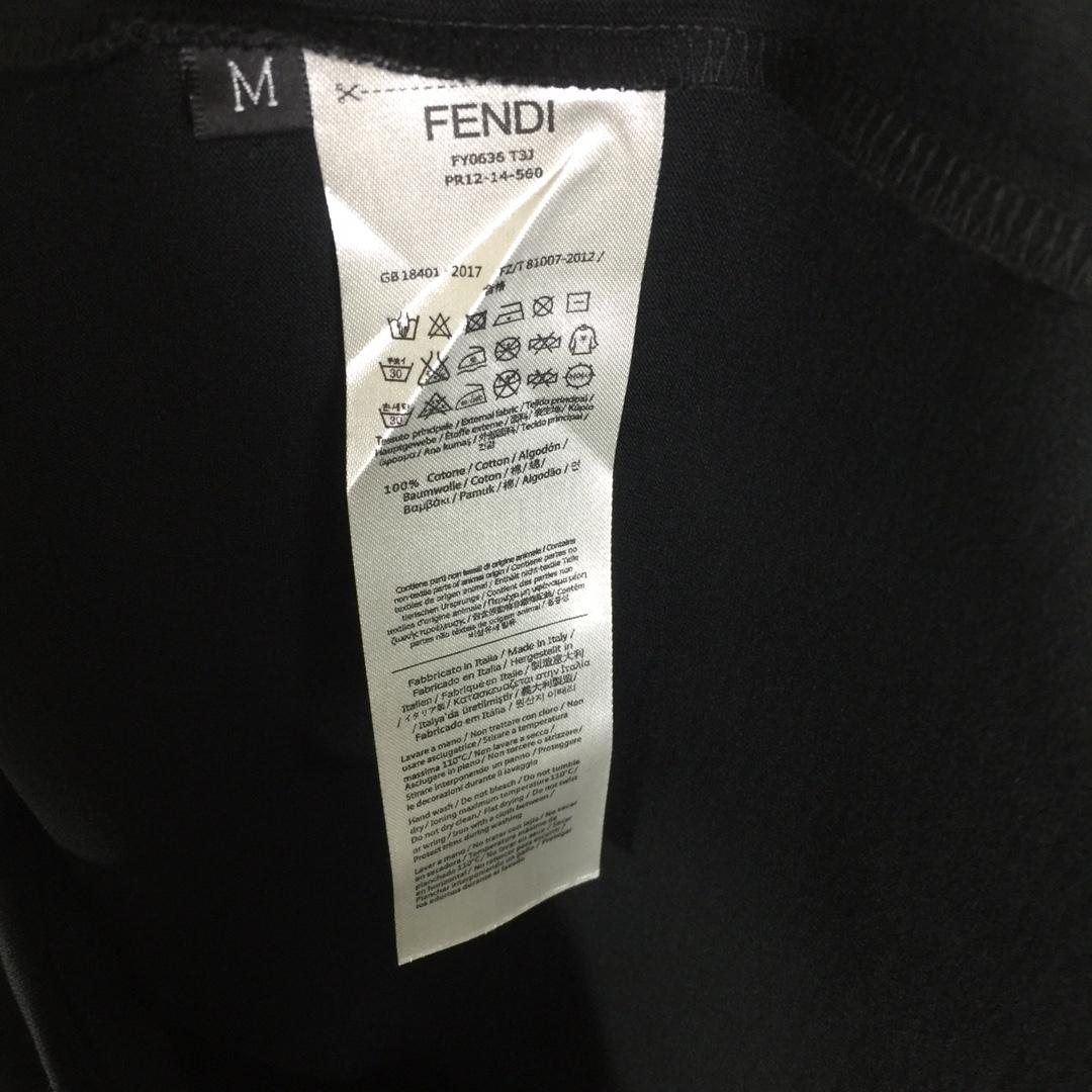 Fendi Lunar New Year Black Cotton T-shirt - DesignerGu