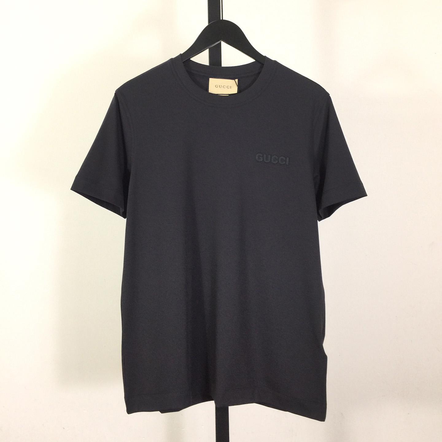 Gucci Cotton Jersey T-shirt With Embroidery - DesignerGu