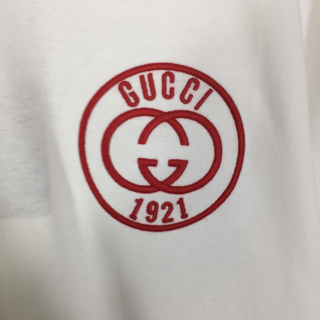 Gucci Cotton Jersey T-shirt With Embroidery - DesignerGu