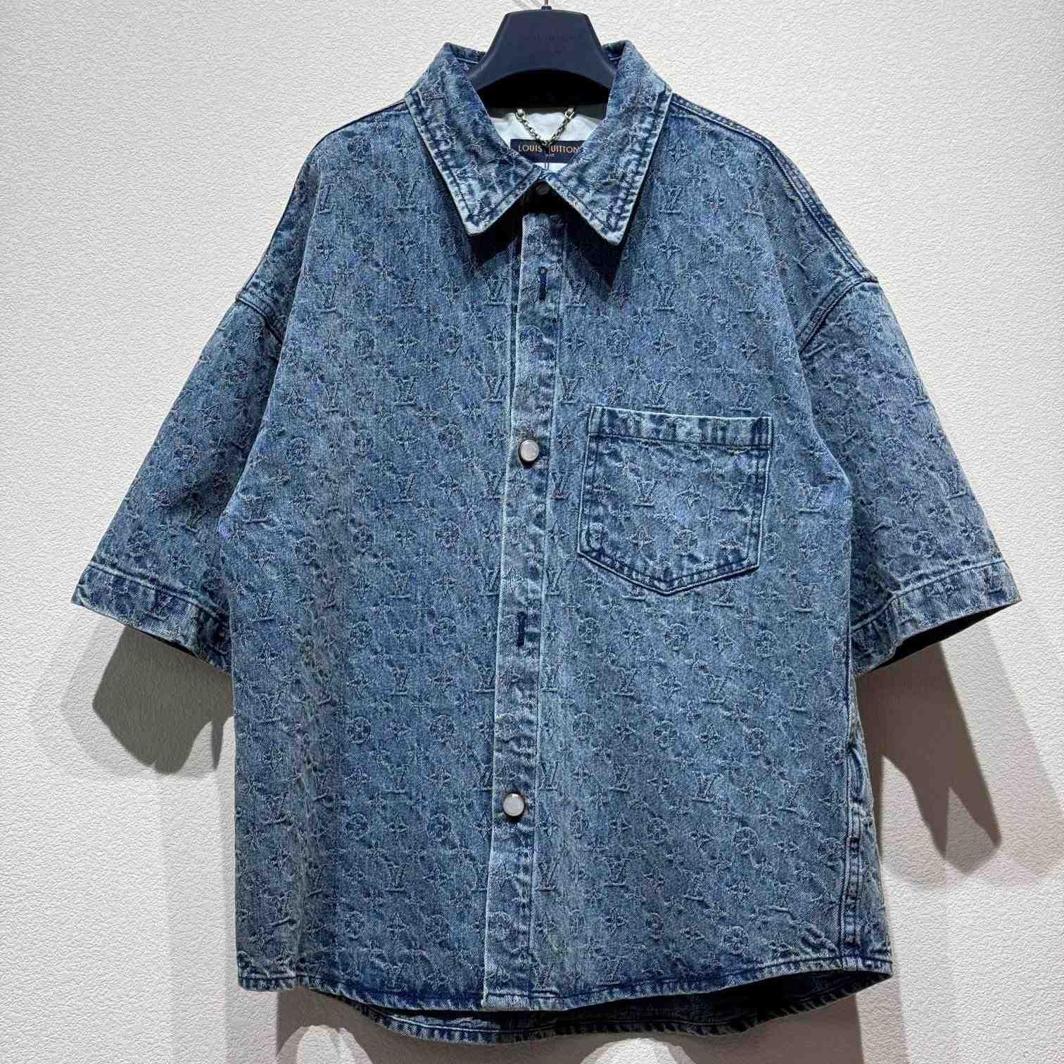 Louis Vuitton Monogram Denim Shirts - DesignerGu