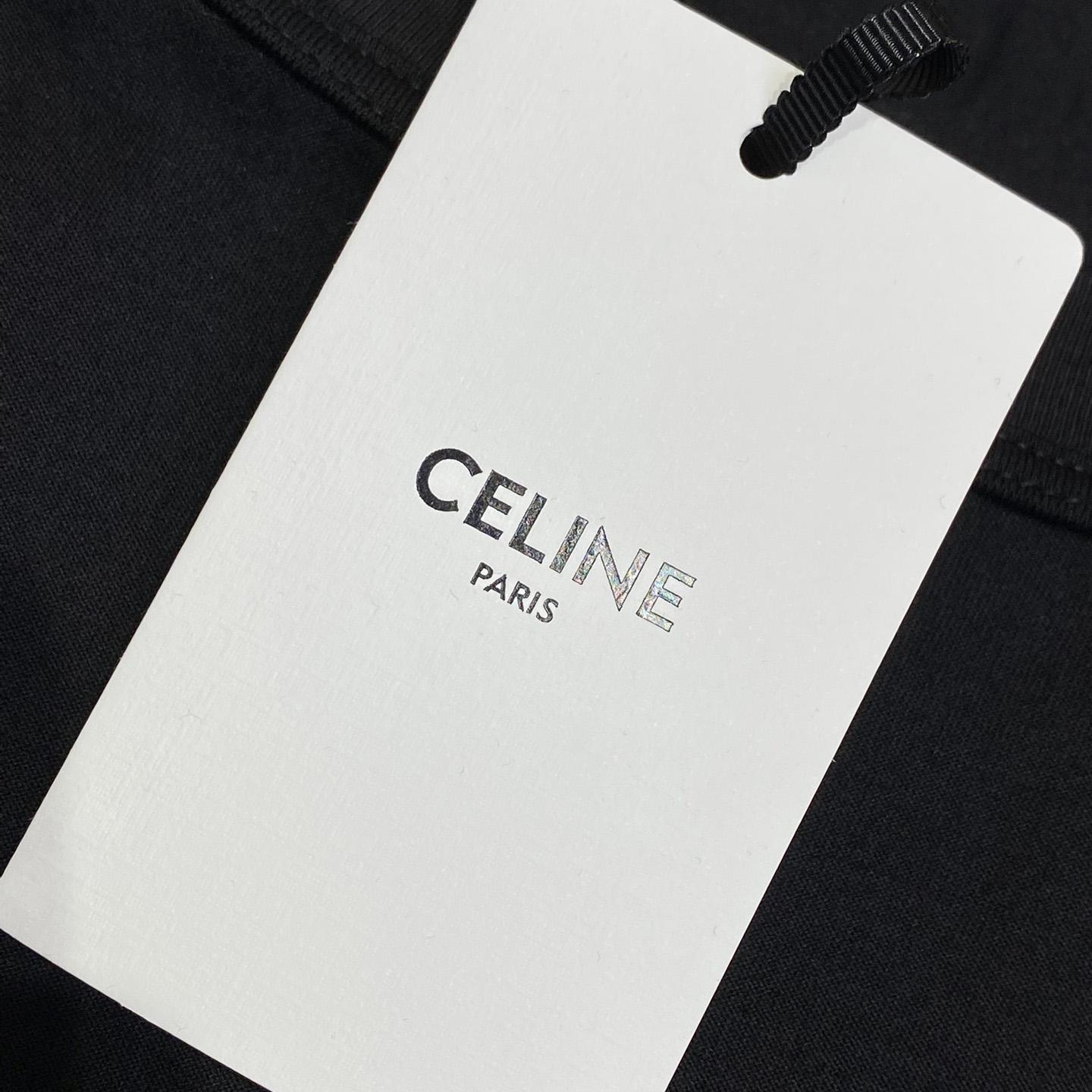 Celine Loose T-shirt In Cotton Jersey - DesignerGu