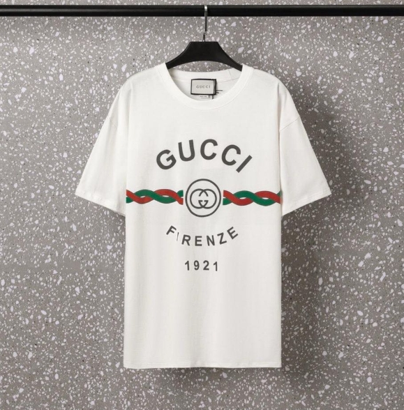 Gucci Cotton Jersey 'Gucci Firenze 1921' T-shirt - DesignerGu