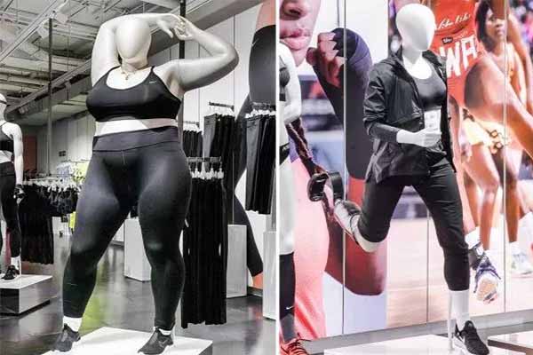 Nike Introduces Plus-size Mannequins to London Store - DesignerGu