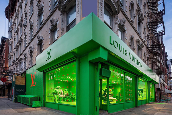 Louis Vuitton Pop-Up In NYC Was Teased by Graffiti - DesignerGu